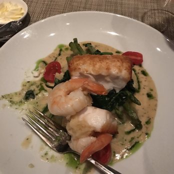 Beverly's - Halibut and Prawns with a Lemon Buerre Blanc - New American Near Me - Coeur d'Alene, Idaho Beverly's - Halibut and Prawns with a Lemon Buerre Blanc - New American Near Me - Coeur d'Alene, Idaho