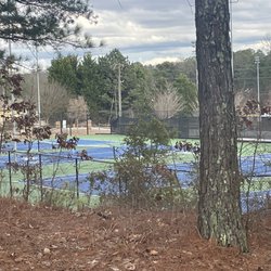 Hobgood Park - Tennis courts down below. Has a different lot but maybe same entrance access by car? Not sure