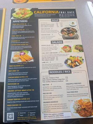 Menu photo 8 California Thai Cafe San Diego, CA Menu photo 8 California Thai Cafe San Diego, CA