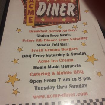 Acme Diner - Diners Near Me - Acme, Washington Acme Diner - Diners Near Me - Acme, Washington