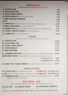 Menu photo 3 Three Lil Pigs Pine Mountain, GA