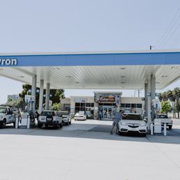 Exterior outside entrance of Red Hill Ave Chevron Extra Mile - Tustin, California Exterior outside entrance of Red Hill Ave Chevron Extra Mile - Tustin, California
