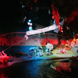 Monster Mansion - One of the many dozens of incredible scenes on this tame boat ride. Imagine the characters from 'Splash Mountain' as monsters!