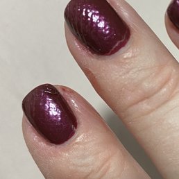 Thick polish that will never dry on sore, tortured fingers