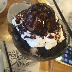 Gangnam Cafe And Restaurant - They have a variety of flavored shaved ice for dessert! Also a must try if you're there