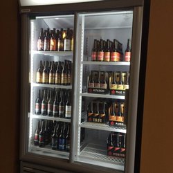 Red Duck Brewery - Beer fridge in the Red Duck Cellar Door. Image source: Red Duck