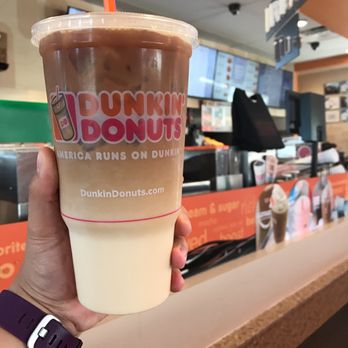 Dunkin' - Iced macchiato with Carmel flavor. The BOMB - Coffee & Tea Near Me - National City, California Dunkin' - Iced macchiato with Carmel flavor. The BOMB - Coffee & Tea Near Me - National City, California