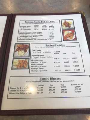 Menu photo 5 Austin Fish House Coquitlam, BC