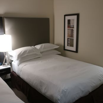 Hilton Toronto/Markham Suites Conference Centre & Spa - Our bed room with two queens. - Hotels Near Me - Markham, Ontario