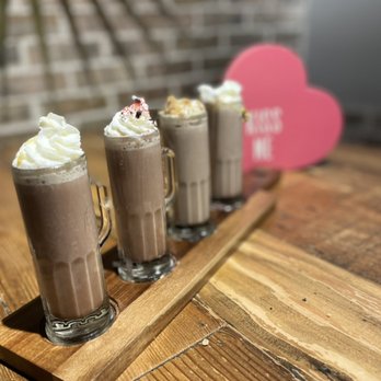 The District - Spiked Hot Cocoa Flight - Brunch only - American Near Me - Providence, Rhode Island The District - Spiked Hot Cocoa Flight - Brunch only - American Near Me - Providence, Rhode Island