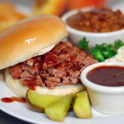 Hot Rod Bar-B-Q - Donors chopped brisket sandwich