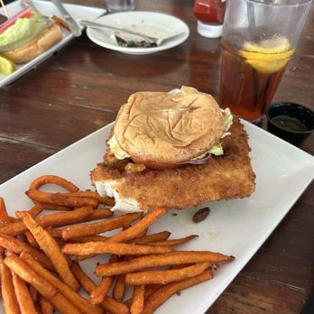 Lazy Days Restaurant - Excellent sandwich it was like an entrée I would definitely recommend waitress Service was excellent fast service - Seafood Near Me - Islamorada, Florida