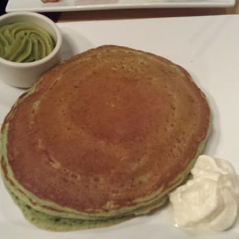 Liliha Bakery - Green Tea Pancakes (2) with Green Tea Chantilly frosting, New Special  ($8.99) - Bakeries Near Me - Honolulu, Hawaii