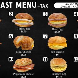 Salida Donuts - Breakfast Menu 9/16/2026