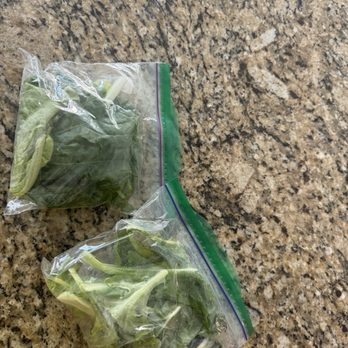 Homegrown Pediatric Dentistry - The bags of fresh lettuce they sent us home with! - Pediatric Dentists Near Me - Spicewood, Texas