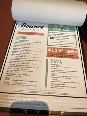 Menu photo 8 Bounce Delray Beach Delray Beach, FL