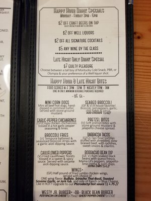 Menu photo 5 The Westy Roosevelt Seattle, WA Menu photo 5 The Westy Roosevelt Seattle, WA