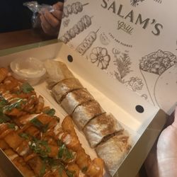 Salam’s Grill - Chicken shawarma wrap and fries. The dresses fries were amazing!