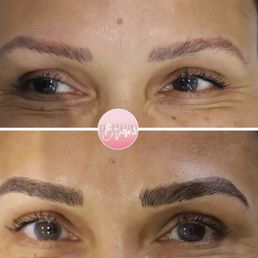 Before and after of my microblading procedure at Miami Beach microblading, LOVE it!! Before and after of my microblading procedure at Miami Beach microblading, LOVE it!!