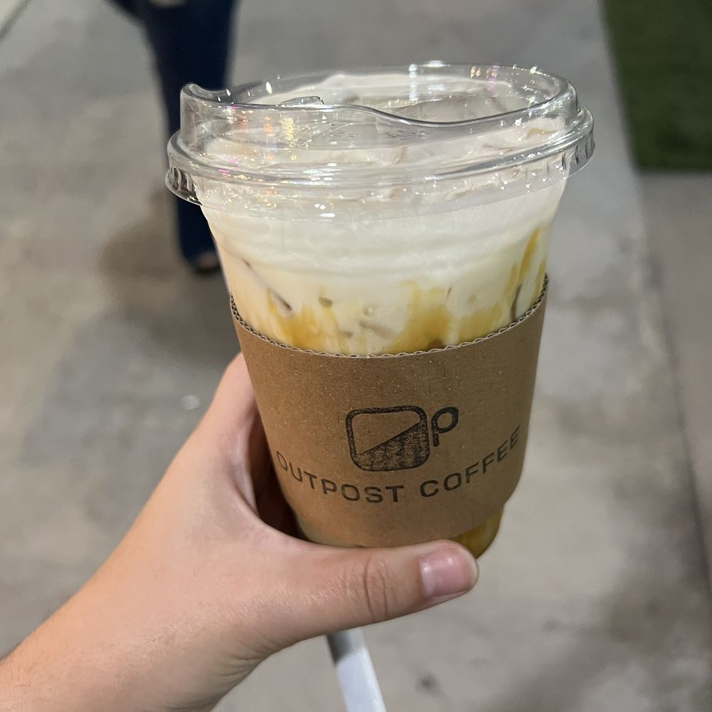 Outpost Coffee - Banana Caramel Latte - Coffee & Tea Near Me - Diamond Bar, California