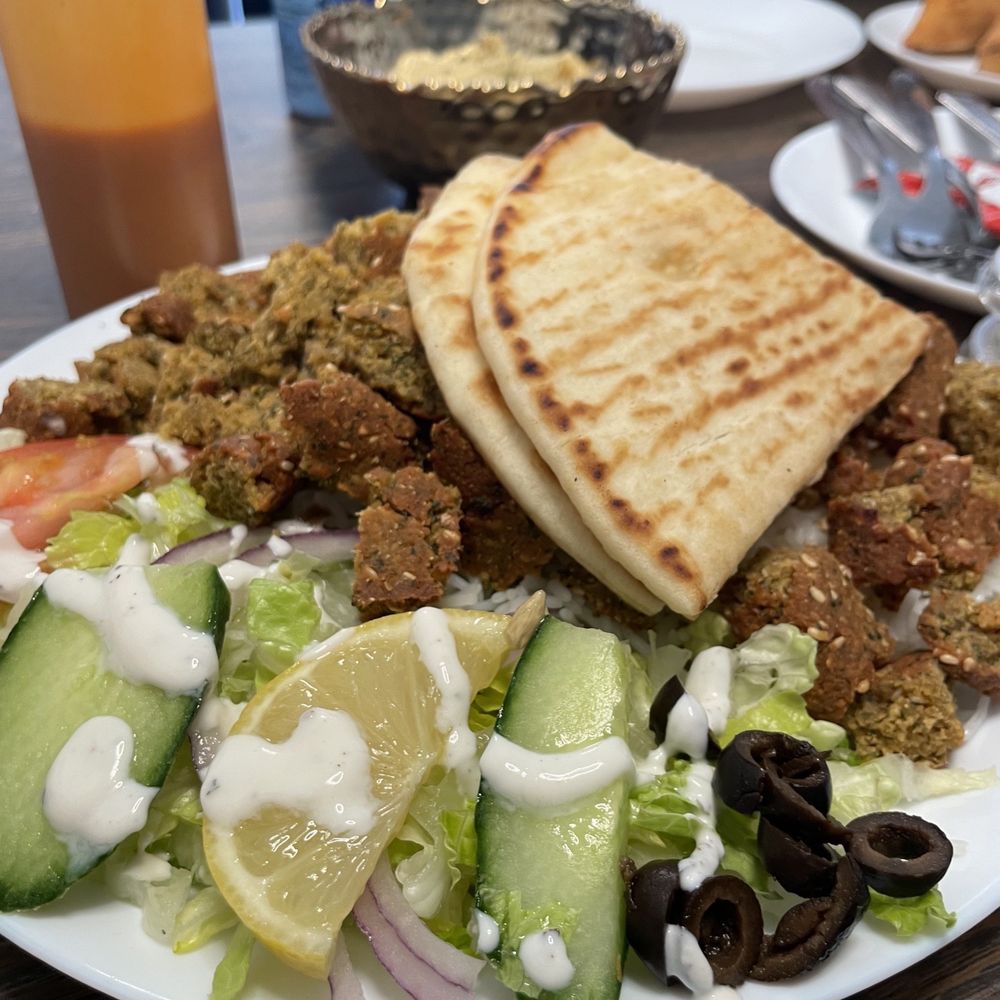 Darya - Falafel plate close up! - Kebab Near Me - Arden-Arcade, California