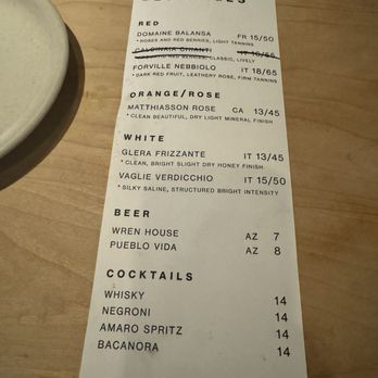 Anello - Menu - Pizza Near Me - Tucson, Arizona