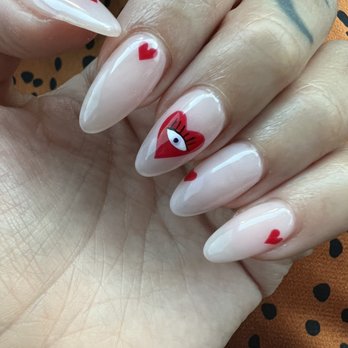 Gloss Nail Bar - Valentine's Day nails by Hannah ! - Nail Salons Near Me - Anaheim, California Gloss Nail Bar - Valentine's Day nails by Hannah ! - Nail Salons Near Me - Anaheim, California