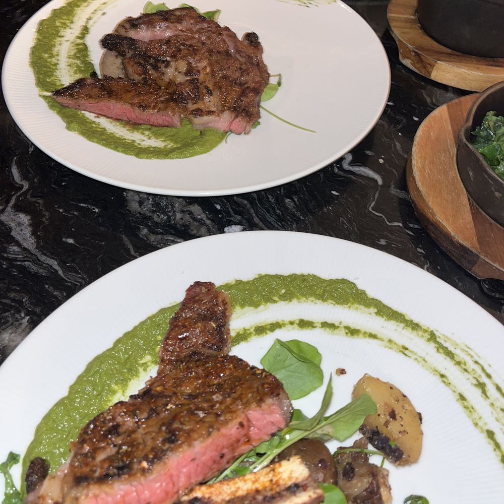Atlas Steak + Fish - Cowboy rib steak (split in 2 plates) - Steakhouses Near Me - Burnaby, British Columbia