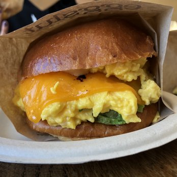 Eggslut - Fairfax w Avocado - me being healthy i skipped the bacon, my mistake - Breakfast & Brunch Near Me - Los Angeles, California Eggslut - Fairfax w Avocado - me being healthy i skipped the bacon, my mistake - Breakfast & Brunch Near Me - Los Angeles, California