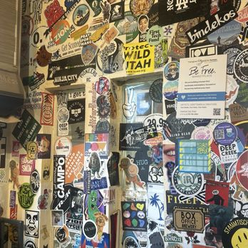 Deep Creek Coffee Company - Sticker wall inside - Coffee & Tea Near Me - Springdale, Utah Deep Creek Coffee Company - Sticker wall inside - Coffee & Tea Near Me - Springdale, Utah