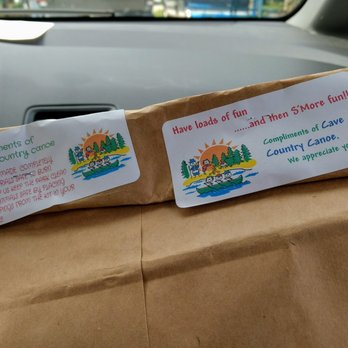Cave Country Canoe - s'mores care package...just one sign of their GREAT customer service! - Rafting/Kayaking Near Me - Cave City, Kentucky