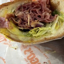Hot Pastrami Sandwich