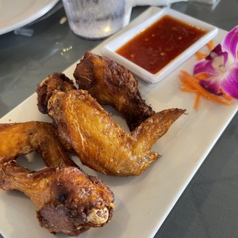 Thai House - Chicken wings were over cooked and dry. They are usually good. - Thai Near Me - Oklahoma City, Oklahoma