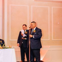 Kiss Me Entertainment - He brought an old fashioned mic for toasts!