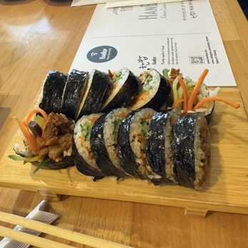 HanBop - Spicy Pork Kimbap Roll - Korean Near Me - Lake Forest, California HanBop - Spicy Pork Kimbap Roll - Korean Near Me - Lake Forest, California