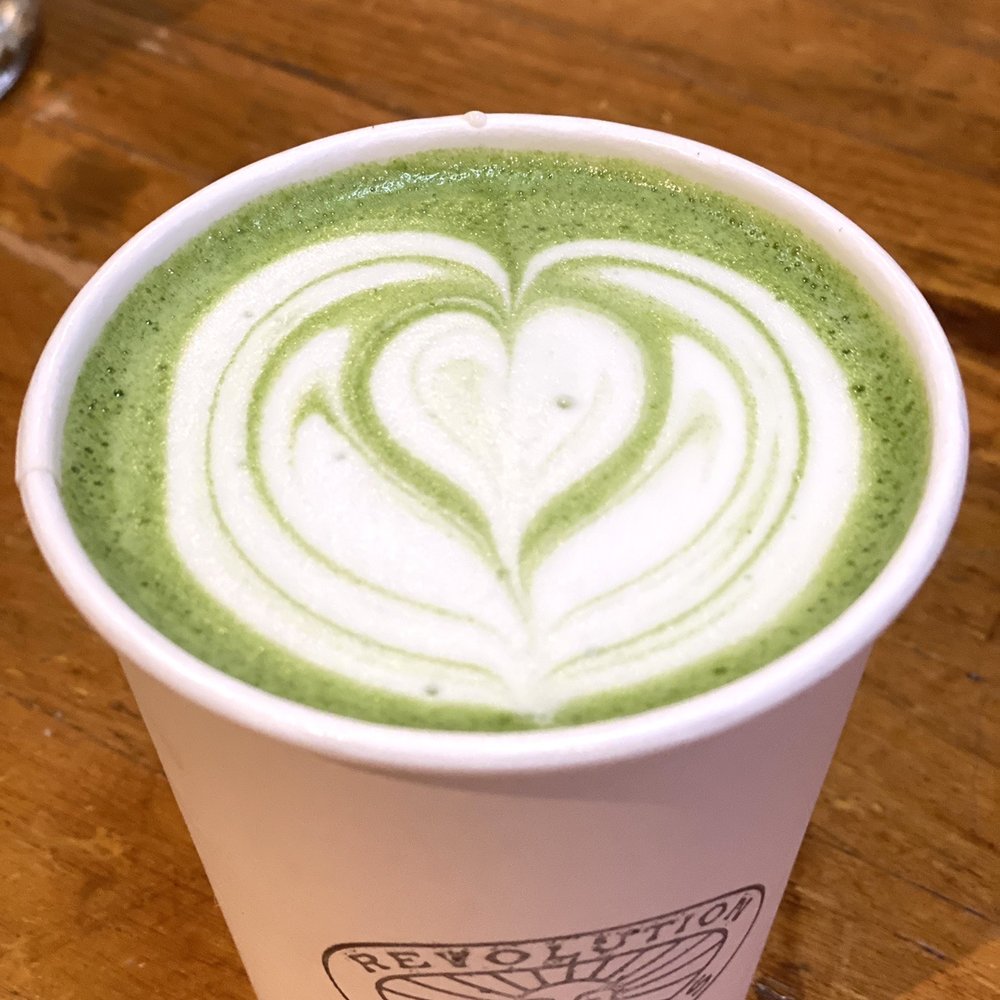 Revolution Roasters - Matcha lattes are so creamy and fabulous. - Coffee & Tea Near Me - Oceanside, California Revolution Roasters - Matcha lattes are so creamy and fabulous. - Coffee & Tea Near Me - Oceanside, California