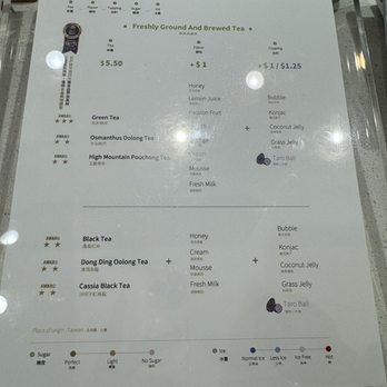 ChiCha San Chen - Menu - Bubble Tea Near Me - Beaverton, Oregon
