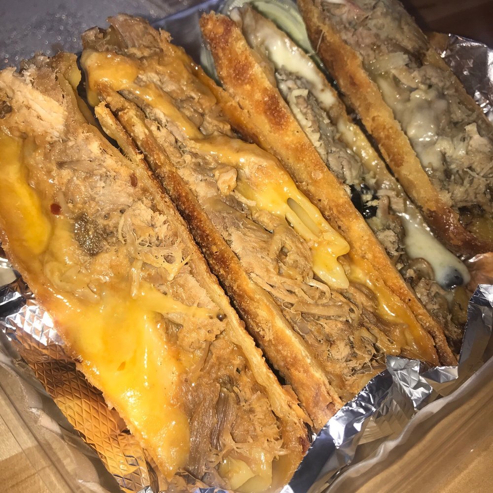World Famous Boynton Beach - BBQ pulled pork with Mac and cheese, and el cubano - New American Near Me - Boynton Beach, Florida World Famous Boynton Beach - BBQ pulled pork with Mac and cheese, and el cubano - New American Near Me - Boynton Beach, Florida