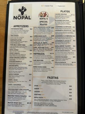 Menu photo 4 Nopal Gainesville, FL