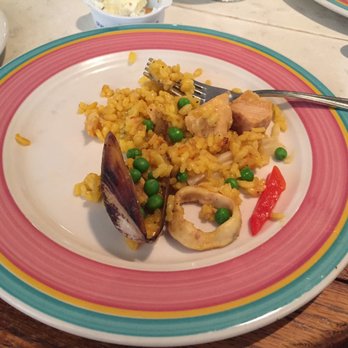 The Columbia - We split the lunch portion of the paella.  It is quite small portion for 4 people.  Perfect to order the paella with 3 -4 tapas to snack on. - Spanish Near Me - St Augustine, Florida