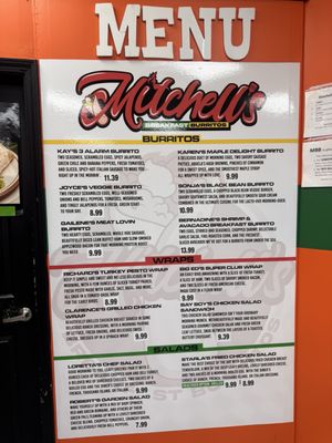Menu photo 1 Mitchell's Breakfast Burritos West Memphis, AR