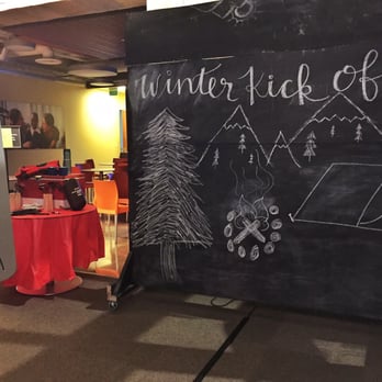 InstaBooth - Setup at church event with custom chalkboard backdrop - Photo Booth Rentals Near Me