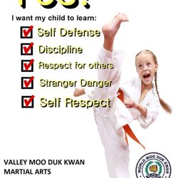 Valley Moo Duk Kwan Martial Arts - Certified studio with the US Soo Bahk Do Moo Duk Kwan Federation. Chuck Holland, O Dan - Certified Master Instructor