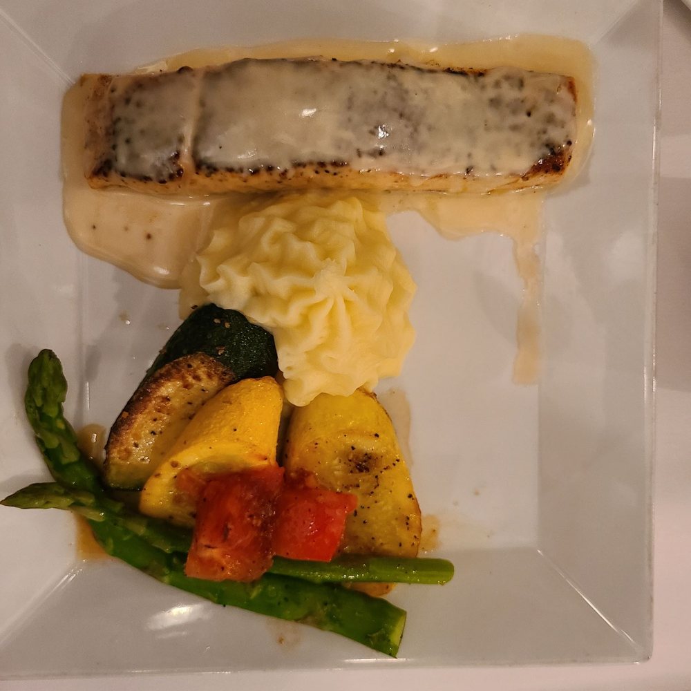 Crown Point Restaurant - Salmon with Beurrebkanc sause. - American Near Me - Virginia City, Nevada Crown Point Restaurant - Salmon with Beurrebkanc sause. - American Near Me - Virginia City, Nevada