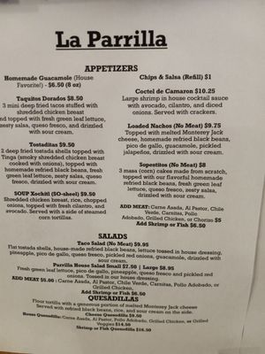 Menu photo 1 La Parrilla Mexican Grill Middletown, CA Menu photo 1 La Parrilla Mexican Grill Middletown, CA