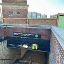 MTA  Hunts Point Avenue Station - Entrance under construction.