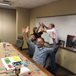 Simon Leadership Alliance - Team at ISEC Phoenix celebrates winning FreshBiz, a game based team building event that teaches entrepreneurial thinking and leadership