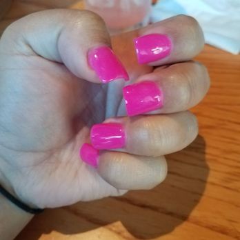 Crystal's Nails & Spa - Love the hot pink powder! - Nail Salons Near Me - Lakeside, California