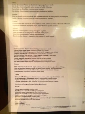 Menu photo 1 Maison Blanche Paris, 75 Menu photo 1 Maison Blanche Paris, 75