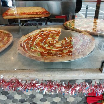 Bella Pizza - Pizza Slices on Display - Pizza Near Me - Hasbrouck Heights, New Jersey